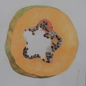 Un corazón de papaya